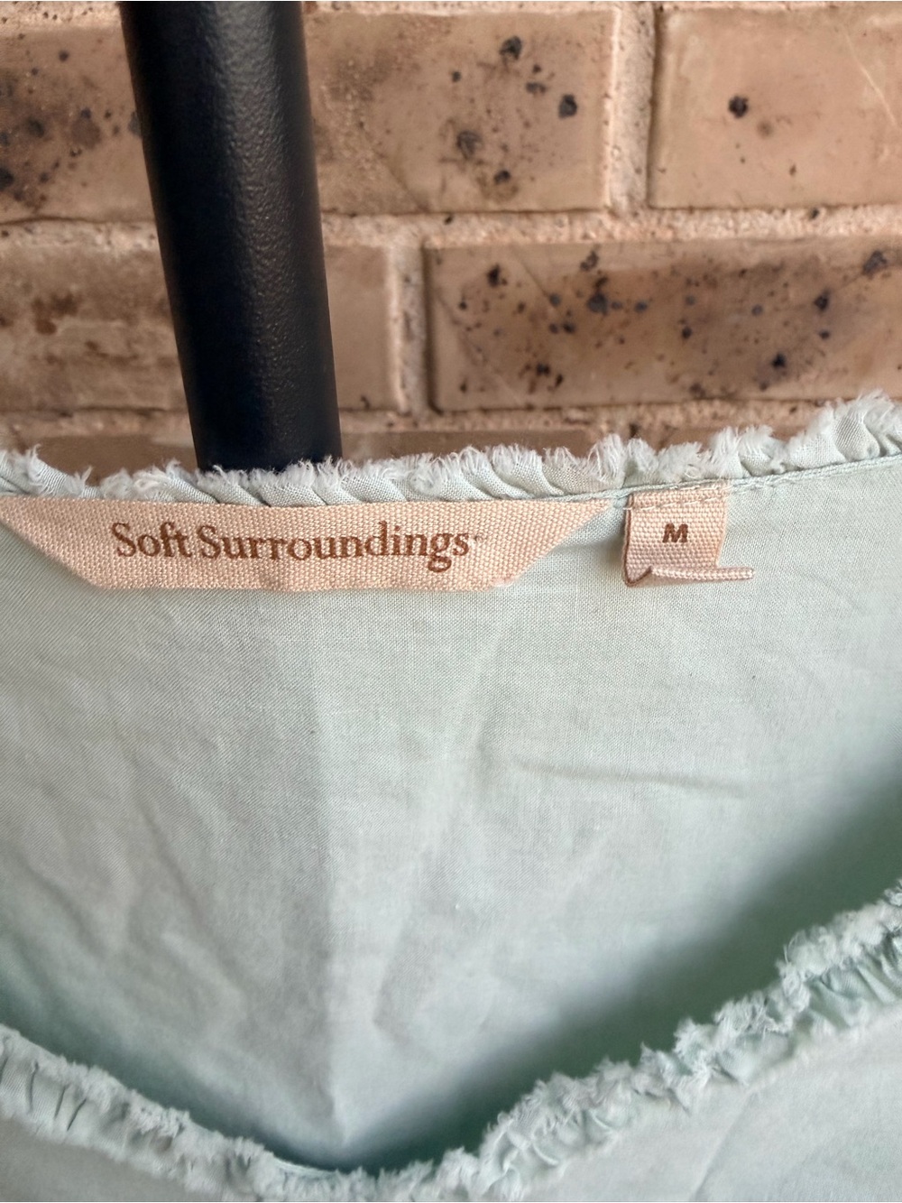 Soft Surroundings Anastasia Nightgown Cumulus Blue Embroidered Maxi Dress Sz M - Picture 5 of 15